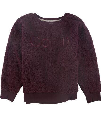 JoNC Calvin Klein Womens Logo Sweatshirt Purple 2X fB[X
