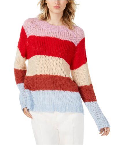J.O.A. Womens Multi Stripe Knit Sweater Multicoloured Medium fB[X