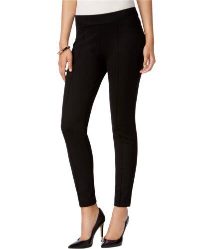 Kasper Womens Seamed Ponte Casual Leggings Black 4 レディース