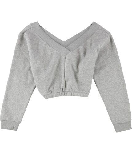 [{bN Reebok Womens Studio Restorative Crop Sweatshirt Grey 3X fB[X