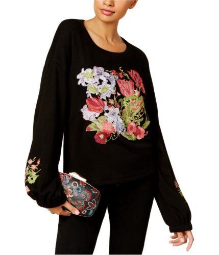 I-N-C Womens Embroidered Knit Sweater fB[X