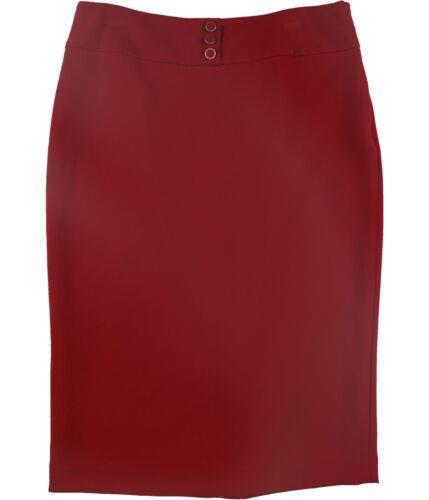 J[ K[tFh Karl Lagerfeld Womens Solid Midi Skirt Red 8 fB[X