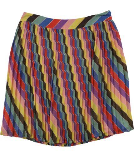 QX GUESS Womens Colorful Pleated Skirt Multicoloured 25 fB[X