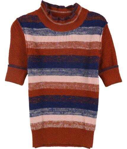 t[s[|[ Free People Womens Striped Pullover Sweater Orange X-Small fB[X