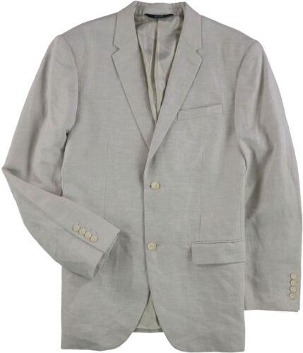 ペリーエリス Perry Ellis Mens Solid Twill Two Button Blazer Jacket Beige 44 Regular メンズ