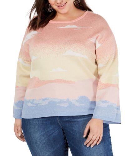 I-N-C Womens Intarsia Pullover Sweater fB[X