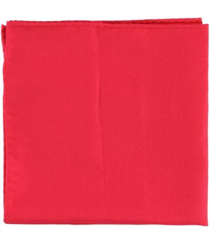 Countess Mara Mens Solid Pocket Square Red OS Y