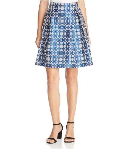 Finity Womens Floral A-line Skirt Blue 10 fB[X