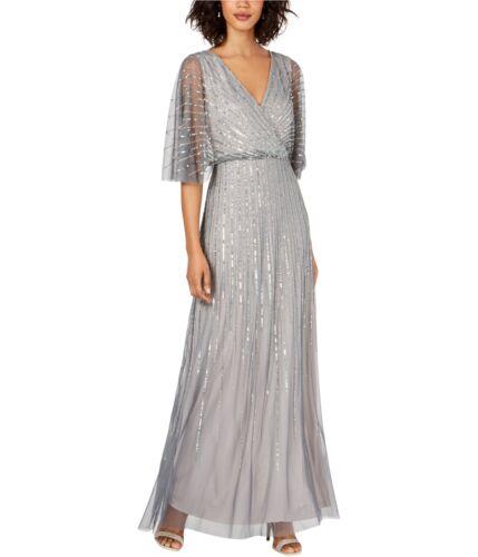 Adrianna Papell Womens Sequin Gown Dress レディース