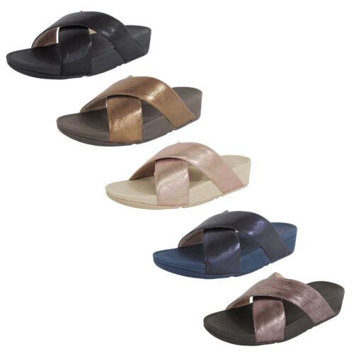 եåȥեå Fitflop Womens Lulu Cross Glitz Slide Sandal Shoes ǥ