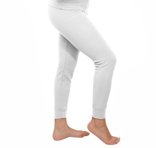 Comfort U Women 039 s Cotton Waffle Knit Thermal Underwear Stretch White Pants - Small レディース