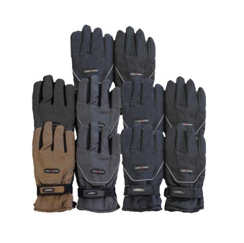 Warm Sport Men's Warm Waterproof Fleece Lined Rubberized Grip Secure Strap Gloves 7 Pack メンズ
