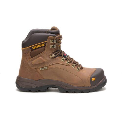 キャタピラー Caterpillar Men Diagnostic Hi Waterproof Thinsulate Steel Toe Work Boot Dark メンズ