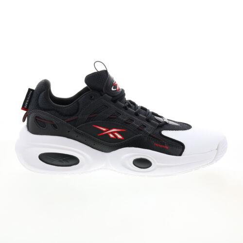 リーボック Reebok Solution Mid Mens Black Synthetic Lace Up Athletic Basketball Shoes メンズ