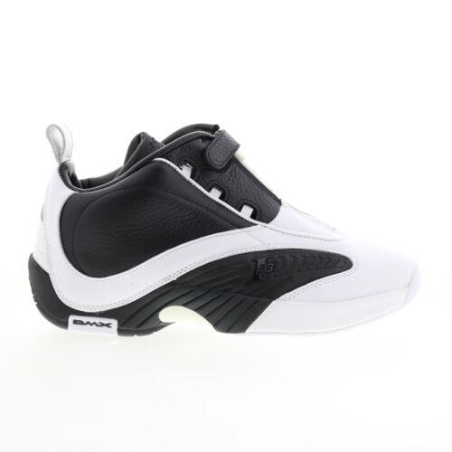 リーボック Reebok Answer IV Mens White Leather Zipper Athletic Basketball Shoes メンズ