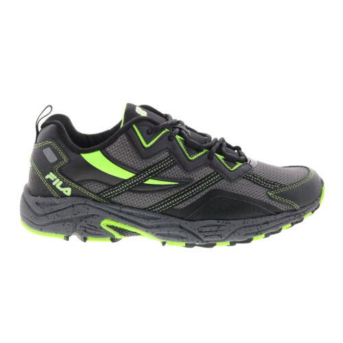 フィラ Fila Exhibition 5 1JM01268-056 Mens Black Leather Athletic Hiking Shoes 9.5 メンズ