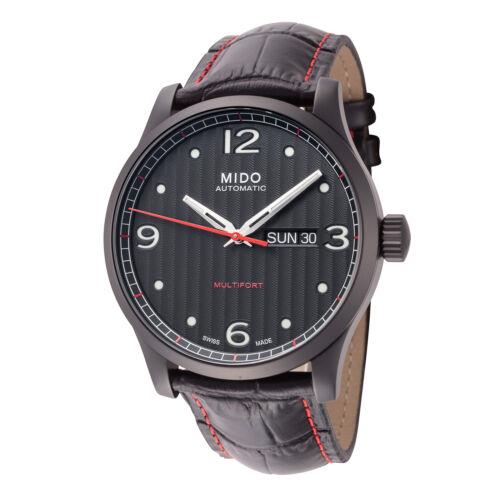 Mido Men s M0054303705000 Multifort 42mm Automatic Watch メンズ