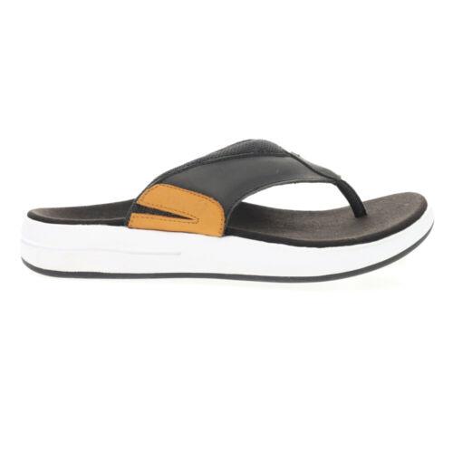 プロペット Propet Easton Flip Flops Mens Black Casual Sandals MSV011PBLK メンズ