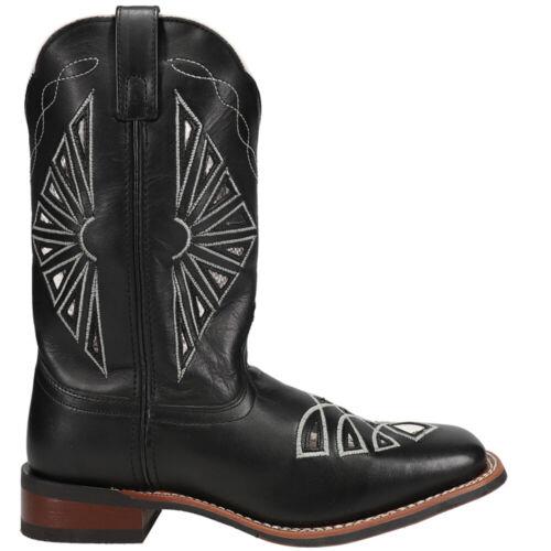 ラレド Laredo Kite Days Embroidery Square Toe Cowboy Womens Black Casual Boots 5820 レディース