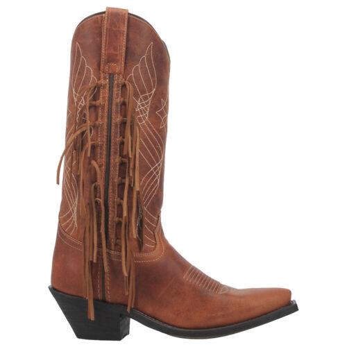 ラレド Laredo Blakely Fringe Snip Toe Cowboy Womens Brown Casual Boots 52384 レディース