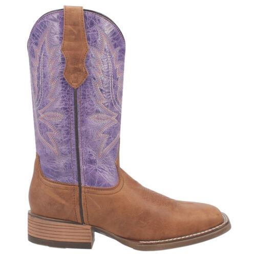 ラレド Laredo Mara Embroidery Square Toe Cowboy Womens Brown Purple Casual Boots 5947 レディース