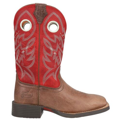 ジャスティン ジャスティン Justin Boots Liberty Water Buffalo Embroidery 11 Inch Wide Square Toe Cowboy Wo レディース