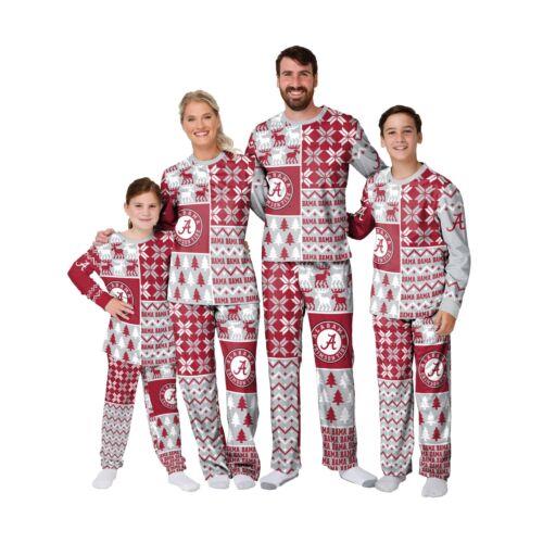 楽天サンガJouJou FOCO Alabama Crimson Tide NCAA Busy Block Family Holiday Pajamas - Youth レディース