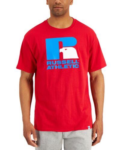 ラッセル Russell Athletic Mens Lawrence Logo Graphic T- Red Coast 2XL DARK RED Size XXLRG メンズ
