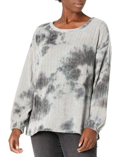 Tribal Womens L/S Pull Over W/Side Slits-Silver XL Gray レディース