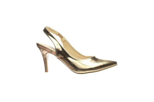 Forever Link Womens Sanzi-1 Rose Gold S1 Slingbacks Size 6 (1812184) レディース