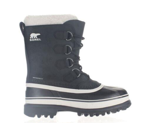 ソレル SOREL Mens Caribou Black Snow Boots Size 6.5 (7671321) メンズ