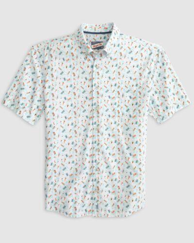 johnnie-O ジョニー オー ファッション スーツ johnnie-O Floaty Hangin' Out Button Up Shirt Maliblu Size XL MC-7613963 カラー:Maliblu■ご注文の際は、...