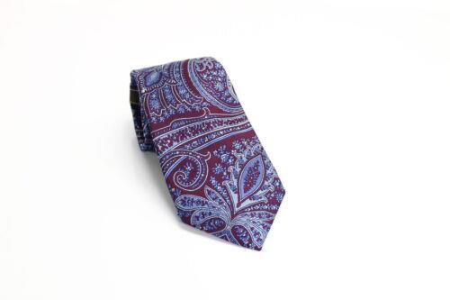 Tasso Elba Men's Classic Paisley Silk Tie Red Size Regular Y