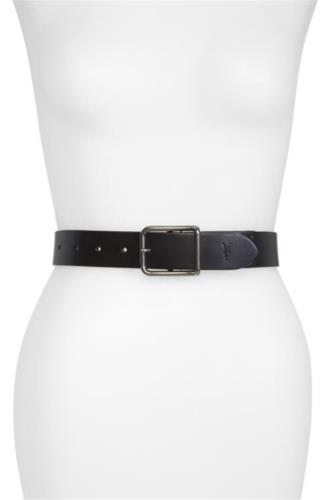 I[ZCc AllSaints Women's Leather Belt Black Size 38 Y