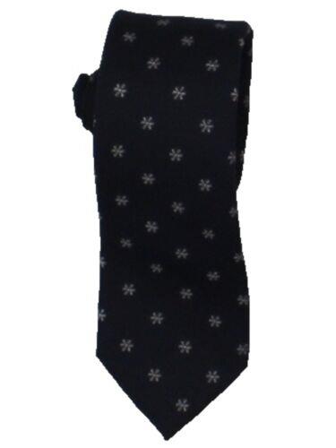 Bar III Men's Snowflake Silk Blend Holiday Neck Tie Navy Size Regular Y