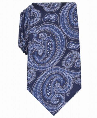 Tasso Elba Men's Paisley Silk Tie Navy Size Regular Y