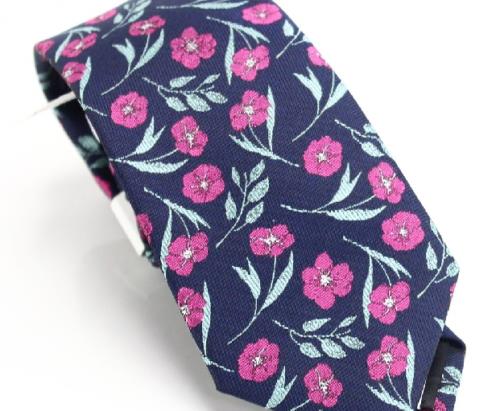 Bar III Men's Horizon Skinny Floral Tie Blue One Size Y