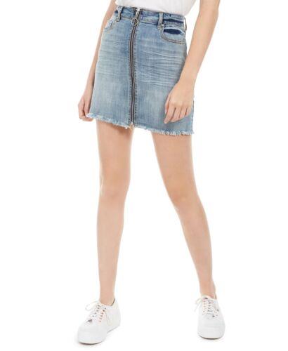 Indigo Rein Juniors' Zippered Denim Skirt Blue Size 3 fB[X