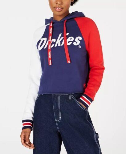 ディッキーズ Dickies Women's Colorblocked Graphic Hoodie Red Size Medium レディース