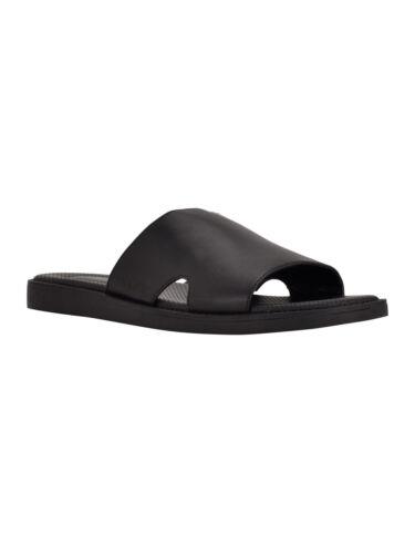 カルバンクライン CALVIN KLEIN Mens Black Ethan Round Toe Wedge Slip On Slide Sandals Shoes 12 メンズ