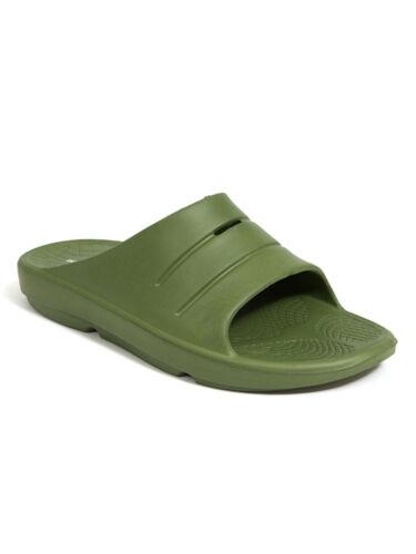 ディールスタッグス DEER STAGS Mens Green Molded Footbed Ward Toe Slip On Slide Sandals Shoes 8 M メンズ