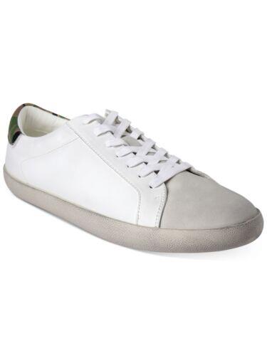 INC Mens White Mixed Media Padded Damon Round Toe Lace-Up Sneakers Shoes 8.5 M メンズ