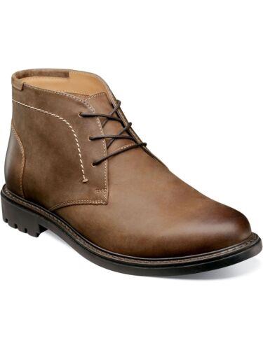 フローシャイム FLORSHEIM Mens Brown Field Almond Toe Lace-Up Leather Chukka Boots 11 M メンズ