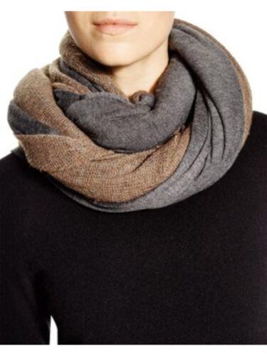 DONNI CHARM Womens Beige Cotton Mixed Media Colorblock Neckwarmer Scarf fB[X
