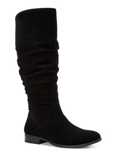 STYLE COMPANY Womens Black Ruched At Shaft Round Toe Zip-Up Boots Shoes 9 レディース