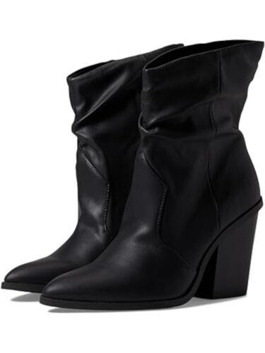 ドルチェヴィータ DV DOLCE VITA Womens Black Slouch Nior Pointed Toe Stacked Heel Dress Booties 6..