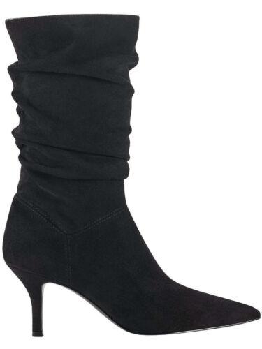 MARC FISHER Womens Black Ruched Manya Pointed Toe Stiletto Slouch Boot 5.5 M ǥ