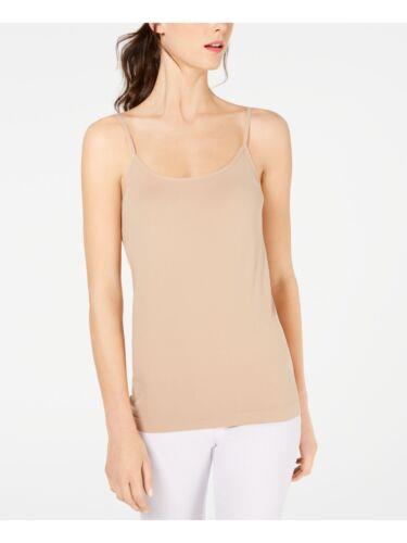 INC Womens Beige Spaghetti Strap Scoop Neck Top Size: S レディース