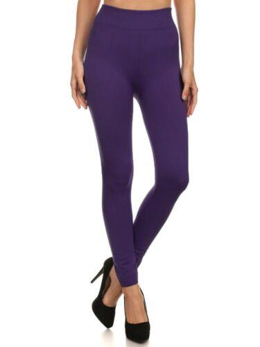 SOFRA Womens Purple Active Wear Leggings Size: ONE SIZE fB[X