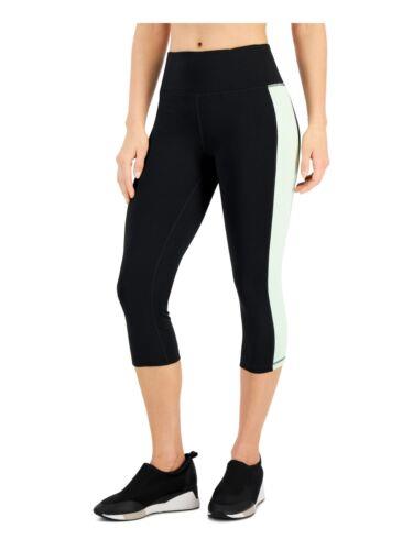 IDEOLOGY Womens Black Stretch Moisture Wicking Active Wear Cropped Leggings S fB[X